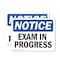 Signmission Exam In Progress, 10 in W x Rectangle, Vinyl Decal OS-2PACK-NS-D-710-L-12206 - alternate 1